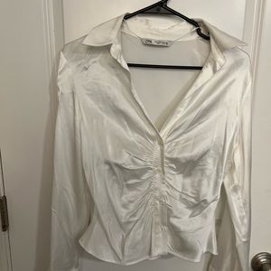 Zara satin shirt